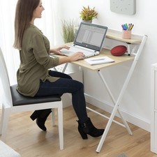 Bureau Pliable avec Étagère