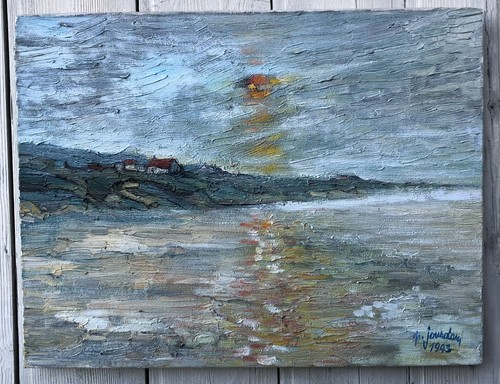 Jourdain huile sur toile - jourdain,,