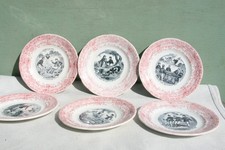 lot de 6 assiettes parlantes