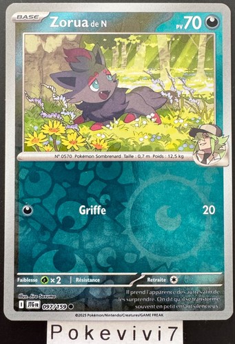 Carte pokemon zorua - carte,