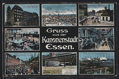 Carte postale essen laminoir - postale, essen,