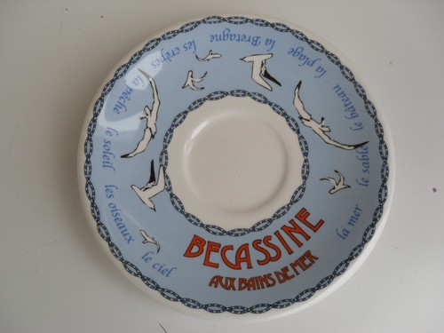 Assiette sous tasse becassine - sous,