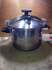 (S) cocotte minute seb inox 8 litres avec panier et soupape