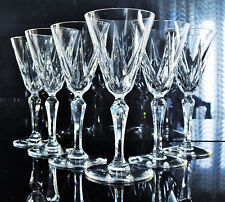 GRAND 1 VERRE A VIN CRISTAL TAILLE MODELÉ ARDÈCHE ST LOUIS SIGNE 15cm