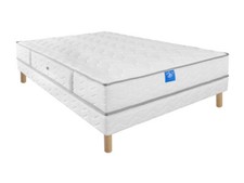 Ensemble matelas sardem belle literie intimité + sommier tapissier 120x190