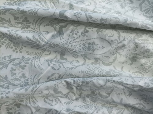 Ancien tissu coton - , satiné