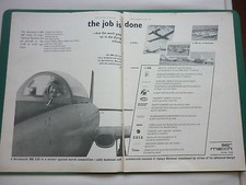 1/1968 PUB AVION AERONAUTICA MACCHI MB-326 MILITARY JET TRAINER ORIGINAL AD