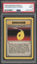 1999 Pokemon FRENCH Unlimited Base Set Vaporisateur Rétrograde 72/102 PSA 9 MINT
