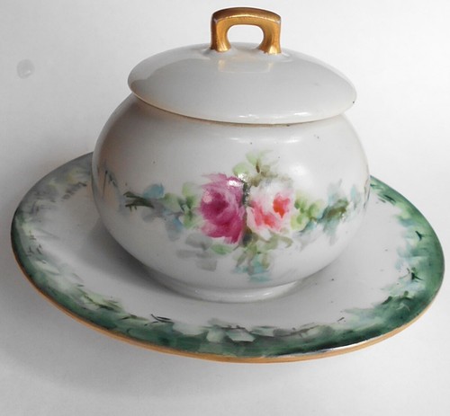 Antique limoges lidded - , t&v
