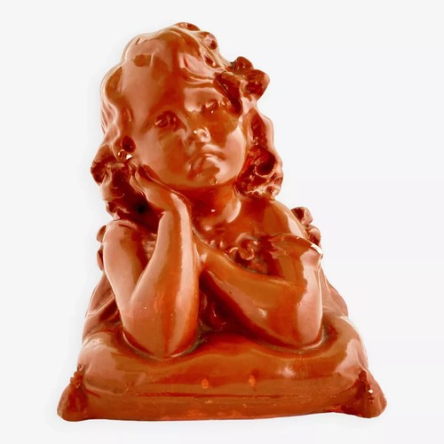 Buste enfant pensive en - pensive,