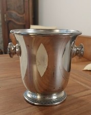 Ancien Seau A Glaçons poinçon a controler  Metal Argenté Deco table Apéritif