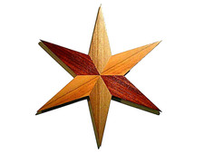 Etoile en bois précieux