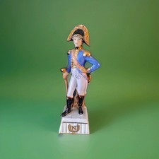 figurine soldat officier de Napoléon en fine porcelaine