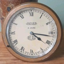 VOITURE DELAGE JAEGER GENÈVE HORLOGE MONTRE PENDULE TABLEAU BORD 8 JOURS 1930 