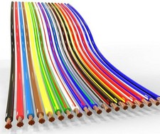 10m Fil de Câblage souple 1,0mm² câble électrique flexible batterie voiture auto