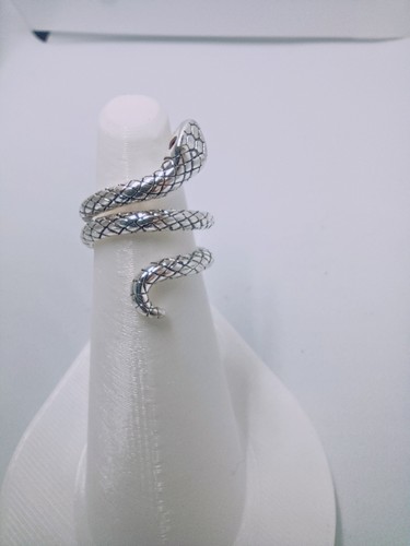 Bague serpent argentée - serpent,