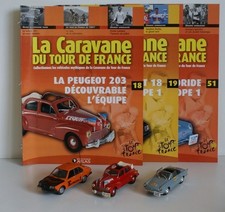 lot 1/43 tour de france peugeot 203 renault 18 floride fascicule n 18 19 51