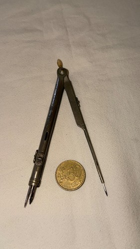 Ancien porte plume mine compas - ancien,