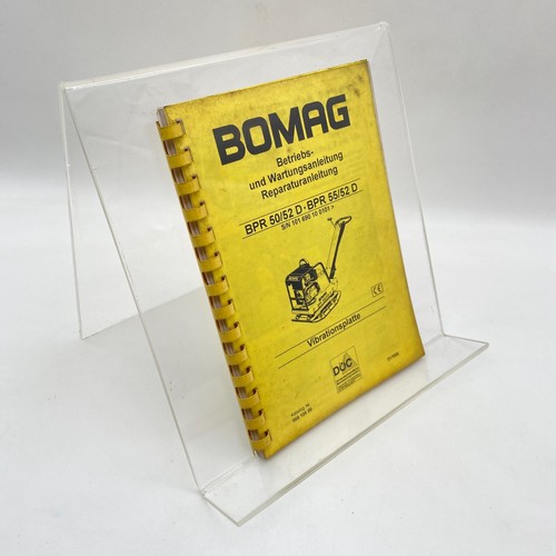 Manuel entretien bomag - manuel,