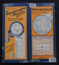 Carte MICHELIN 82 PAU TOULOUSE