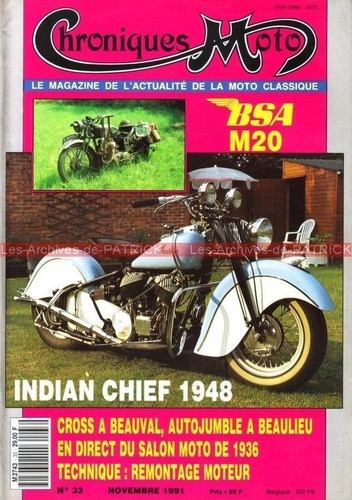 Chroniques moto bsa - 33, m20
