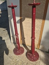 paire de candelabre bois