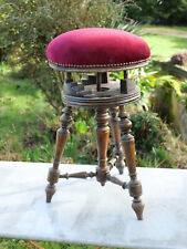 Rare tabouret de piano réglable - époque XIX ième - ref HUD23TAB001