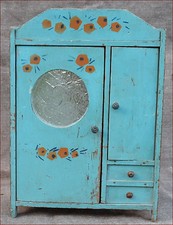 French Art Deco Doll House Armoire Wardrobe 1940