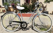Vélo de route femme motobecane col de cygne ancien gris argent roues 650