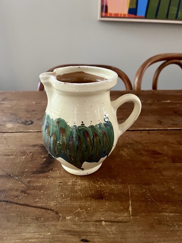 Antique french jaspe drip - antique,