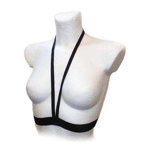Harnais noir pour poitrine - harnais,