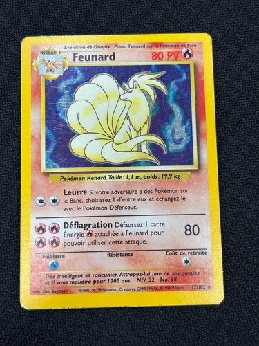 Carte pokémon feunard 102 - carte,