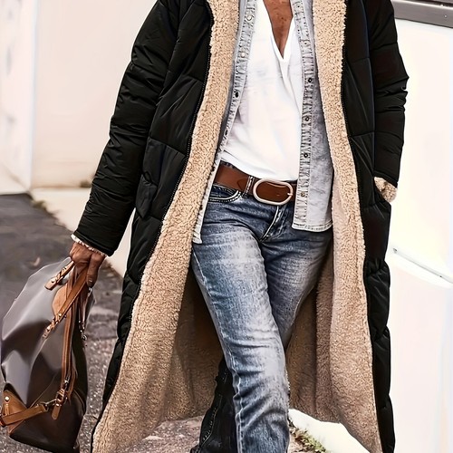 Manteau long réversible - manteau,