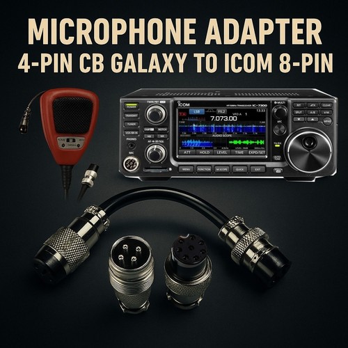 Adaptateur microphone icom - adaptateur,