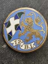 Insigne Pucelle Militaire Du 12 eme Bataillon d' Infanterie