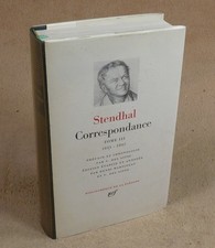 LA PLEIADE :  STENDHAL - CORRESPONDANCE 3  / 1968