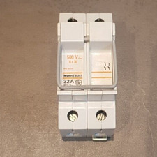 Porte fusibles Legrand 01267 - 2 Pôles - 32A 500V - Fusibles 10x38