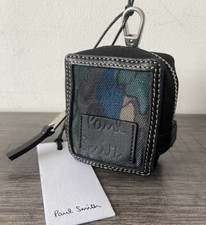 Paul Smith Camouflage Airpod Casque Fermeture Étui Détail Fabriqué en Italie