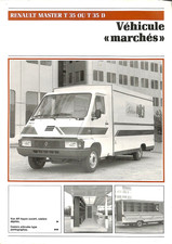 RENAULT MASTER T 35 / VÉHICULE " MARCHÉS " ETALFROID SENS  (89) FICHE