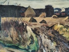 Tableau Paysage par Franck Innocent  École de Rouen 