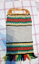 vintage Sac à provisions course en tricot état trés convenable 