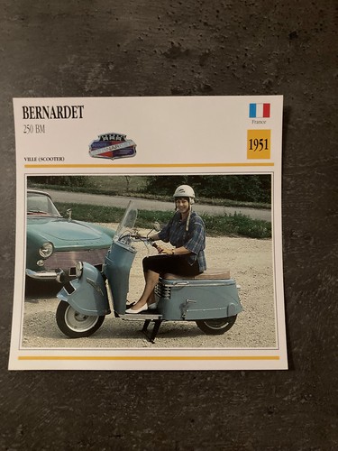 Carte fiche moto collection - carte,