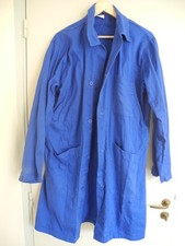 ancien bleu travail veste 100%