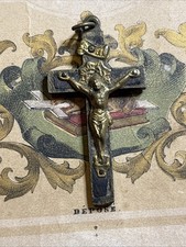 Ancien crucifix reliquaire - ancien,