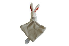 Peluche lapin Doudou et Compagnie blanc orange DC3768RS