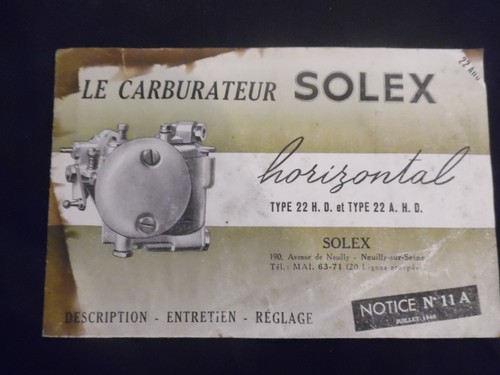 Catalogue carburateur solex - catalogue,