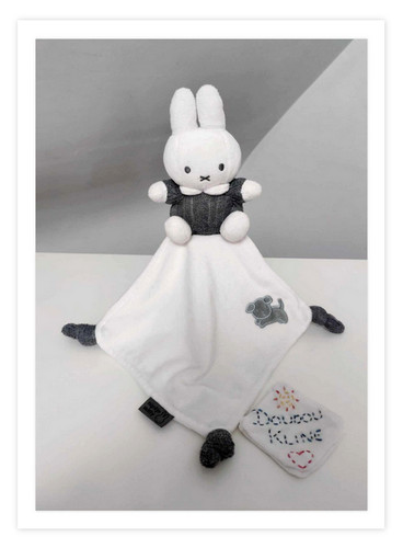 Peluche doudou plat lapin - peluche,