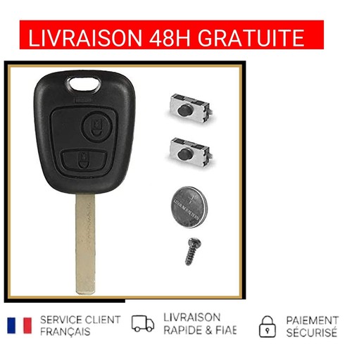 Coque clé plip boutons - clé, 2
