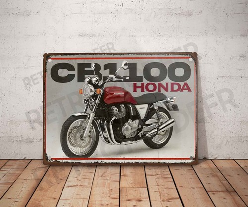 Plaque métal vintage honda - plaque,