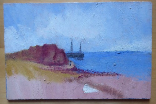 Petit tableau huile - petit, À